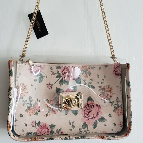 NWT Bebe "Jodie" Floral Crossbody Bag - Picture 3 of 9
